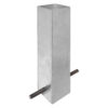 Douille de sol 330 mm pour poteau 70 x 70 mm