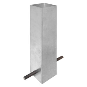 Douille de sol 330 mm pour poteau 70 x 70 mm