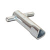 Clé pour fermeture triangulaire, selon DIN 3222, pour barrières de système, barrières de porte et barrières rotatives