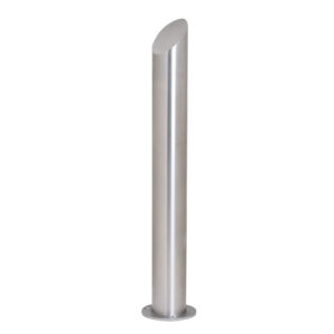 CITY — Borne en acier inoxydable BERLIN 45, H 900mm, à cheviller au sol avec platine, acier inoxydable, finition brillante