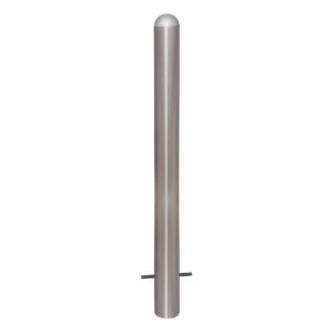 CITY — Borne de protection CITY acier inoxydable, Tube rond avec capuchon en aluminium