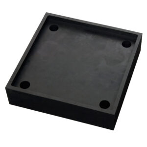 Elément ressort pour BLACK BULL barrière de sécurité pour poteau de support, polyuréthane, noir, 50x206x206mm