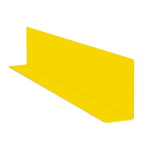 BLACK BULL — Équerre de protection anti-encastrement pour les rampes de protection BLACK BULL, acier, épaisseur de paroi 4 mm, revêtement plastique jaune