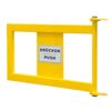 BLACK BULL — BLACK BULL Porte garde-corps S-Line, acier, revêtement plastique jaune