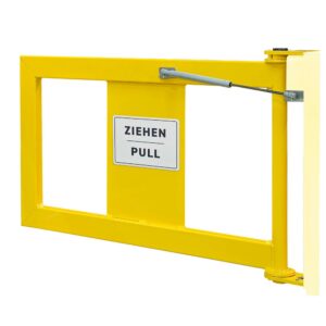 BLACK BULL — Porte de garde-corps Black Bull pour garde-corps XL-Line, acier, revêtement plastique jaune