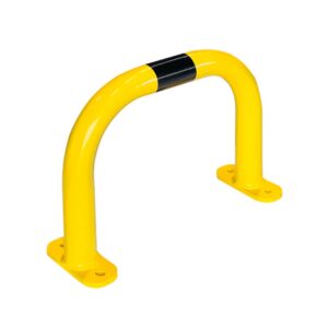 BLACK BULL — Arceau de protection, BLACK BULL, taille M, acier, 350x500mm, jaune, avec bande noire, à cheviller