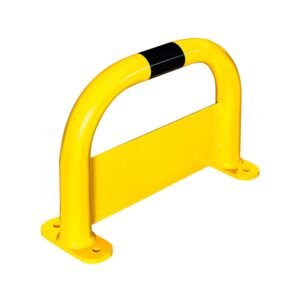 BLACK BULL — Arceau de protection, BLACK BULL, taille M, acier, 350x500mm, protection anti-encastrement, jaune-noir, à cheviller