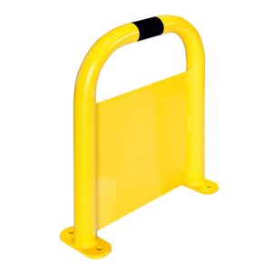 BLACK BULL — Arceau de protection, BLACK BULL, taille M, acier, 600x500mm, protection anti-encastrement, jaune-noir, à cheviller