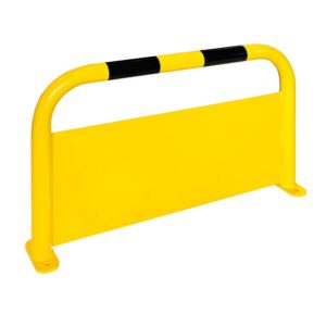 BLACK BULL — Arceau de protection, BLACK BULL, taille M, acier, 600x1.000mm, protection anti-encastrement, jaune-noir, à cheviller