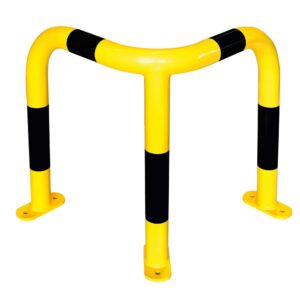 BLACK BULL — BLACK BULL arceau de protection d'angle taille M, 600x500x500mm, galvanisé à chaud, jaune, bandes noires