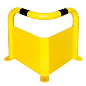 BLACK BULL — BLACK BULL Arceau de protection d'angle taille M, 600x500x500mm, avec protection anti-encastrement, jaune, bandes noires
