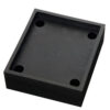 Elément à ressort pour BLACK BULL Planche de protection contre les chocs pour poteau de support, polyuréthane, noir, 50x146x166mm