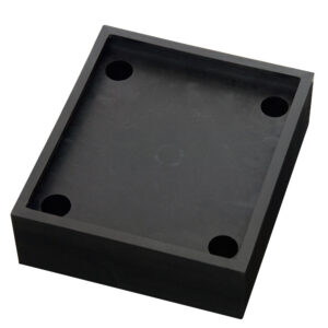 Elément à ressort pour BLACK BULL Planche de protection contre les chocs pour poteau de support, polyuréthane, noir, 50x146x166mm