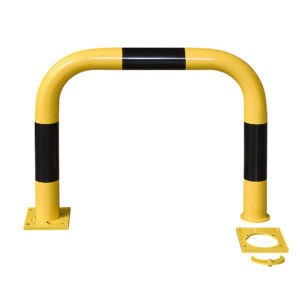 BLACK BULL — BLACK BULL Arceau de protection amovible, 600/750 mm, revêtement plastique jaune, bandes noires