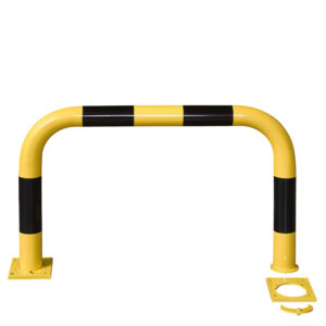 BLACK BULL — BLACK BULL Arceau de protection amovible, 600/1000 mm, revêtement plastique jaune, bandes noires