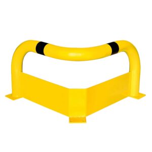BLACK BULL — BLACK BULL protection d'angle taille XL avec protection anti-encastrement, plastifié jaune, avec bandes noires