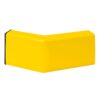 BLACK BULL — BLACK BULL Planche de protection contre les chocs, angle de finition profil C 45, Angle extérieur, capuchon noir inclus, 100 x 40 x 40 mm,