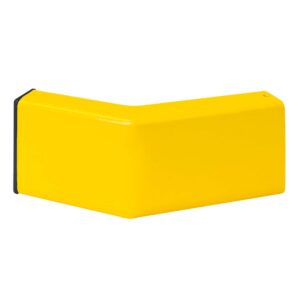 BLACK BULL — BLACK BULL Planche de protection contre les chocs, angle de finition profil C 45, Angle extérieur, capuchon noir inclus, 100 x 40 x 40 mm,