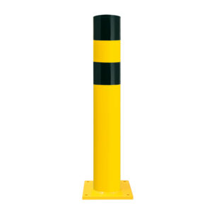 BLACK BULL — BLACK BULL Borne de protection, à cheviller au sol, hauteur 1.200 mm, revêtement plastique