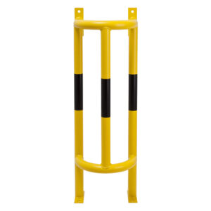 MORION — MORION protection de tuyaux, grand, tuyaux en acier de qualité, 1000x350x300mm, galvanisé à chaud , jaune, bandes noires
