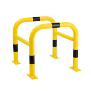 MORION — MORION protection de colonne, acier, 600x620x620mm, galvanisé à chaud , jaune, bandes noires