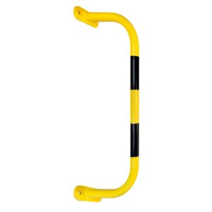 BLACK BULL — BLACK BULL SafeWall arceau de protection murale, acier, 350x1.000mm, jaune, bandes noires, à cheviller