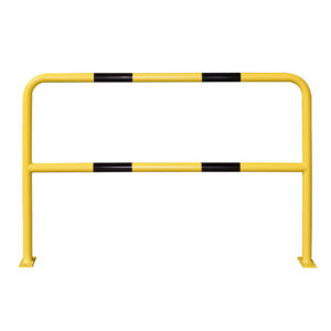 MORION — Arceau de protection MORION à cheviller, tube rond, 1000x1500mm, galvanisé à chaud, jaune, bandes noires