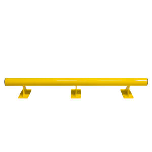 BLACK BULL — BLACK BULL Barrière de protection contre les chocs, droite, 2000 x 200 x 76 mm, avec 3 plaques de fond, jaune