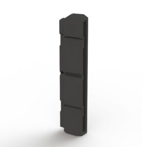 Elément de rallonge pour protection de colonne MORION plastique, polyéthylène, noir