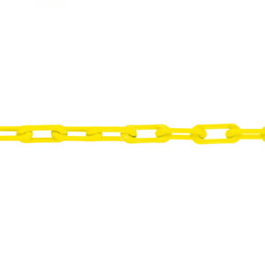 MNK qualité 6, jaune uni, chaîne de qualité en nylon testée 6 mm, longueur de la botte : 50 m (prix au mètre)