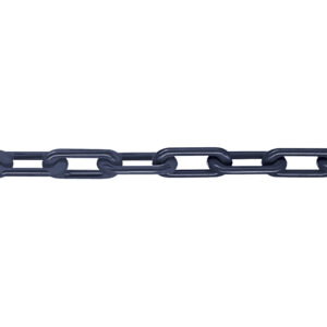 MNK qualité 8, noir uni, chaîne de qualité en nylon testée 8 mm, longueur de la botte : 25 m (prix au mètre)