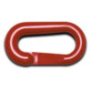 Maillon de jonction, plastique, rouge, polyamide, 8 mm, pack de 10