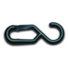 Crochet d'accrochage, polyamide, noir, polyamide, 8 mm, lot de 10