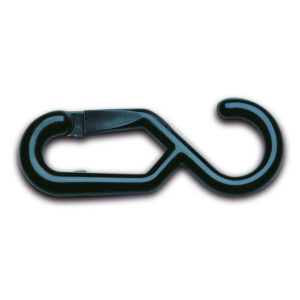 Crochet d'accrochage, polyamide, noir, polyamide, 8 mm, lot de 10