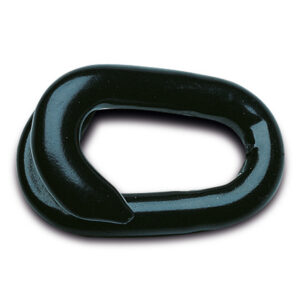 Maillon d'assemblage, acier, galvanisé et plastifié noir, 7 mm, pack de 10