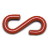 Crochet en S, acier galvanisé et plastifié rouge, 7 mm, paquet de 10