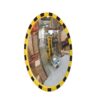EUCRYL — EUCRYL G, miroir industriel, en acrylique, jaune, bandes noires