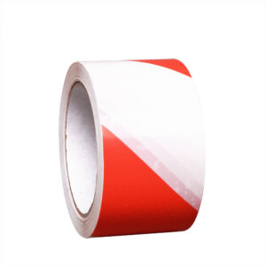PROline — PROline-tape, rouge-blanc, ruban de marquage au sol, autocollant, 75 mm/33 m