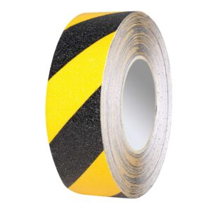 PROline — PROline-tape Marquage au sol en vinyle, adapté aux chariots élévateurs, jaune/noir, L 50mm, L 25m, autocollant