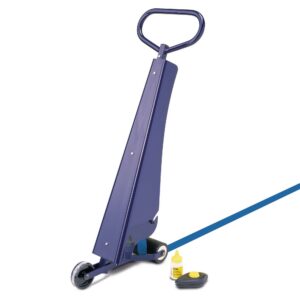 PROline — PROline-tape Kit de marquage : appareil de marquage au sol TAPEliner, 2 rouleaux bleus 75mm/33 m, cordeau de frappe, craie