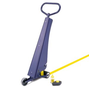 PROline — PROline-tape Kit de marquage : appareil de marquage au sol TAPEliner, 2 rouleaux jaunes 75mm/33 m, cordeau de frappe, craie