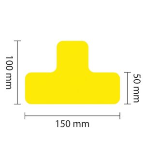 PROline — PROline-tape Marquage au sol "pièce en T, autocollant, 25 pièces