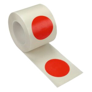 PROline — PROline-tape marquage au sol "points", largeur 75 mm, rouge, longueur de bande 25 m, autocollant