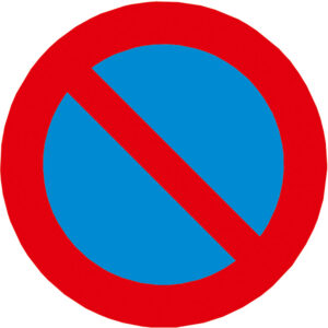 PROline — PROline-thermo Film de marquage, panneau de signalisation 'interdiction d'arrêt limitée', Z 286, 750 mm ⌀