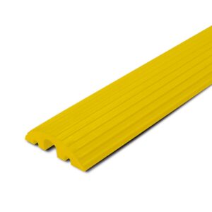 MORION — MORION Pont de câbles, petit, 3 puits de câbles, caoutchouc dur, jaune, 1200x210x65mm