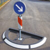 GAMMA — Poteau de signalisation GAMMA, 60/1950 mm, à bétonner, galvanisé à chaud
