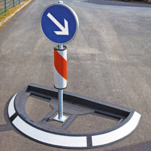 GAMMA — Poteau de signalisation GAMMA, 60/1950 mm, à bétonner, galvanisé à chaud