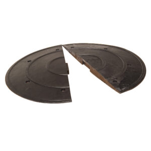 SafeRide — SafeRide 70, seuil de chaussée, 1 élément d'extrémité avec pivot, noir, 940/450/70 mm (L/L/H)