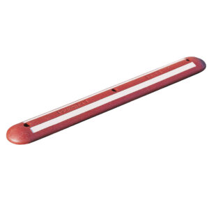 MORION — Barre de séparation MORION, 120 cm, rouge, blanc réfléchissant, matériel de chevillage inclus