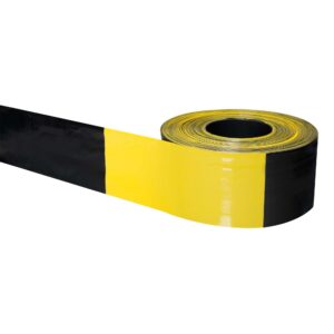 MORION — MORION Ruban de délimitation, noir-jaune, L 80 mm, L 500 m, en carton dévidoir